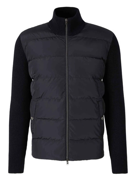  Herno Round Neck Ribbed Sweater - Black 