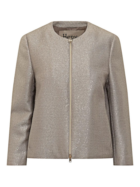  Herno Sequinned Jacket - Brown 
