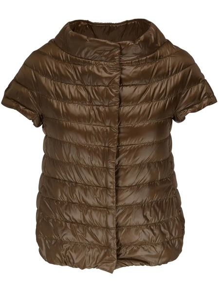  Herno Short-sleeve Quilted Down Jacket - Green 