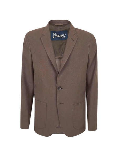  Herno Single-breasted Blazer - Brown 