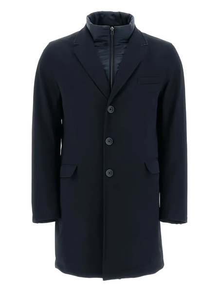  Herno Single-breasted Coat - Blue 