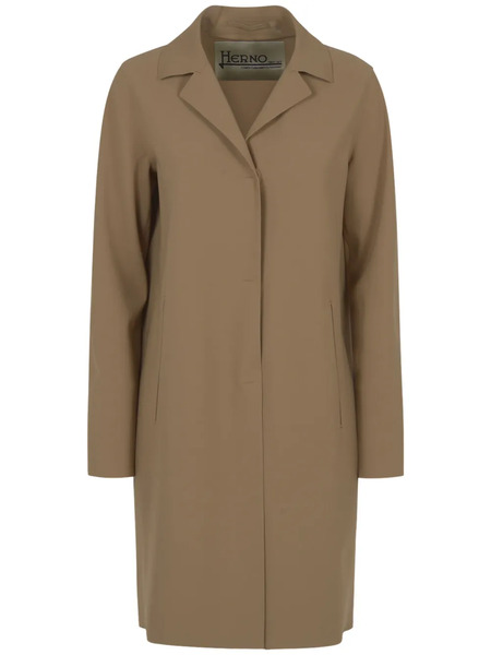  Herno Single-breasted Coat - Brown 