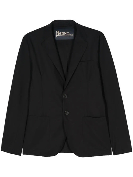  Herno Single-breasted Stretch Blazer - Black 