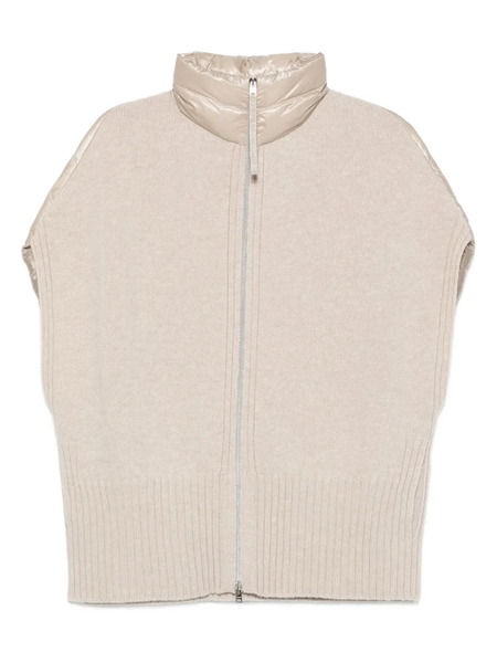  Herno Sleeveless Zip-front Vest - Neutrals 