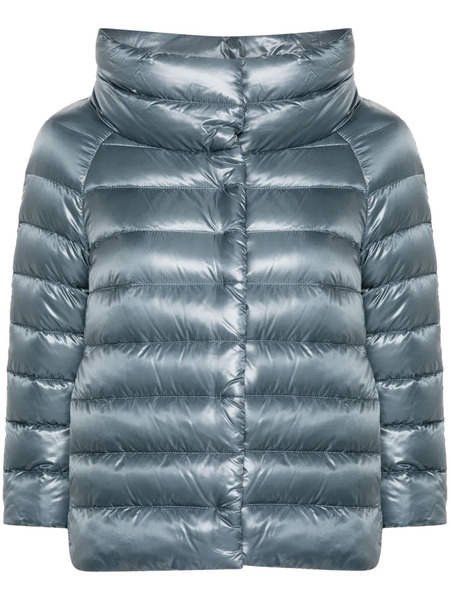  Herno Sofia Quilted Puffer Jacket - Blue 