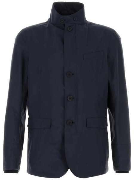  Herno Stand-up Collar Blazer - Blue 