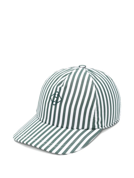  Herno Striped Cotton Hat - Green 