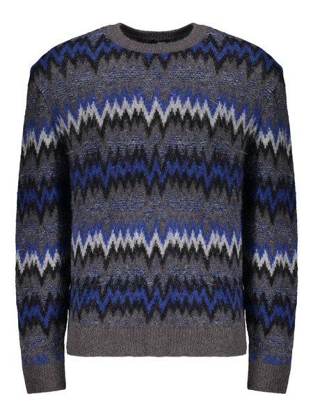  Herno Striped Multicolour Sweater - Grey 