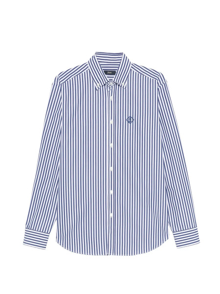  Herno Striped-pattern Long-sleeve Shirt - Blue 