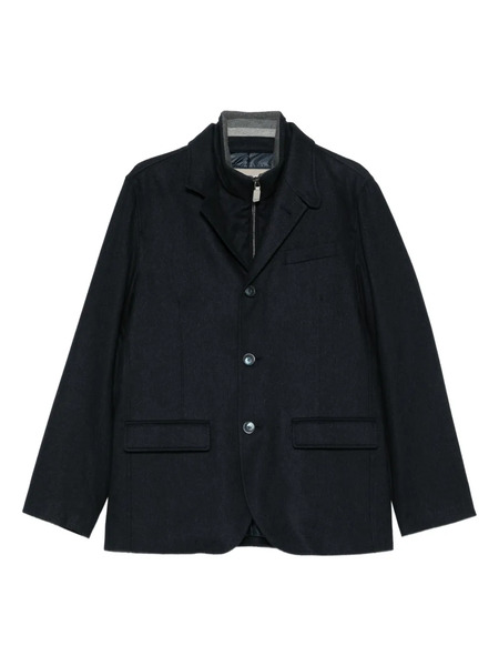  Herno Three-button Zipped Jacket - Blue 