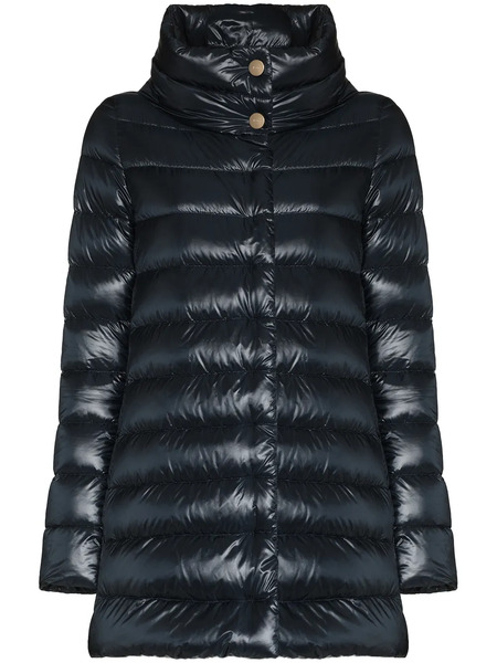  Herno Ultralight Quilted Coat - Blue 