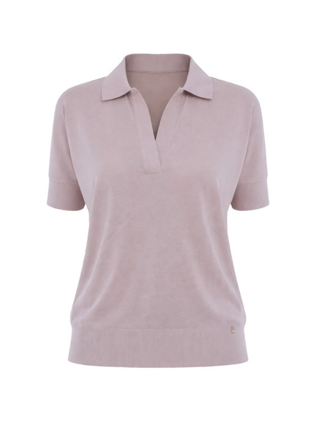  Herno V-neck Short-sleeved Sweater - Pink 
