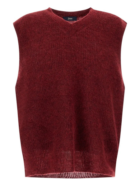  Herno V-neck Vest - Red 