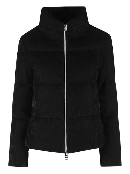  Herno Velvet Quilted Jacket - Black 