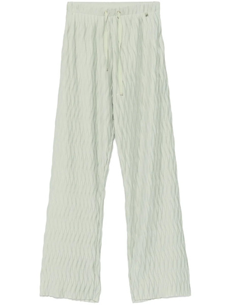  Herno Wrinkled-effect Trousers - Green 