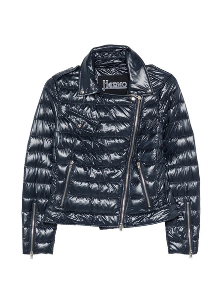  Herno Zip Quilted Jacket - Blue 