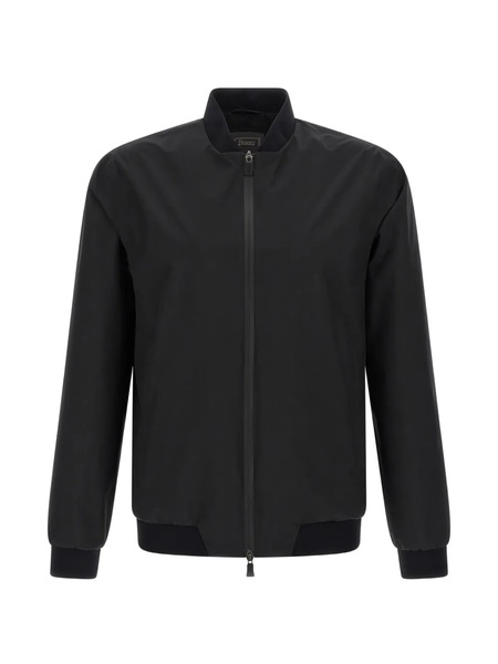  Herno Zip-up Bomber Jacket - Black 