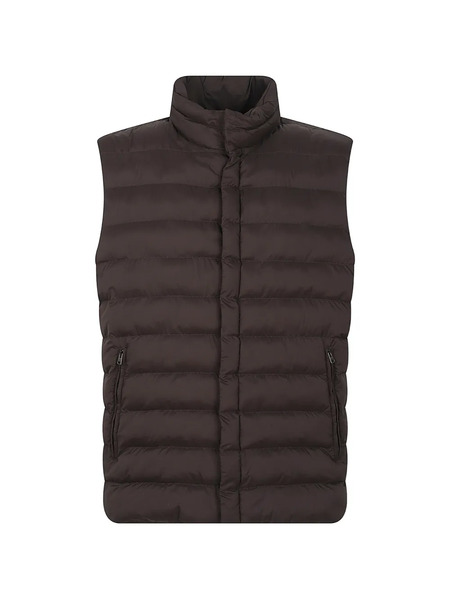  Herno Zip-up Padded Gilet - Brown 