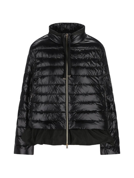  Herno Zip-up Quilted Puffer Jacket - Black 