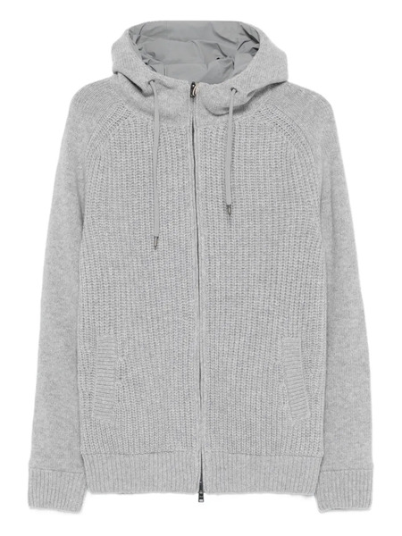  Herno Zip-up Wool Hoodie - Grey 