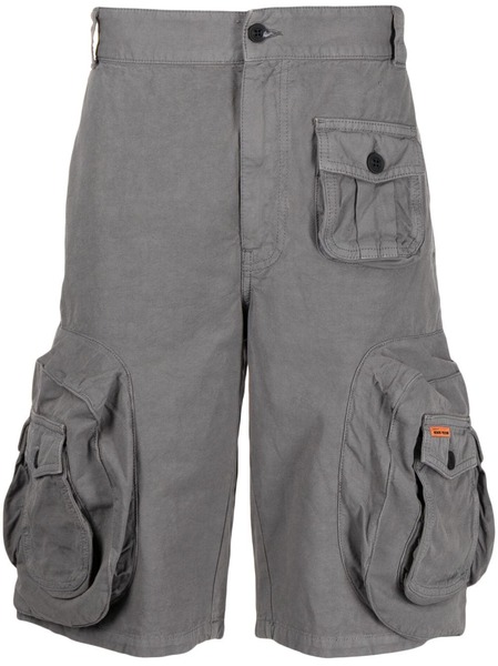  Heron Preston Cotton-blend Cargo Shorts - Grey 