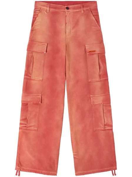  Heron Preston Distressed-effect Cargo Pants - Red 