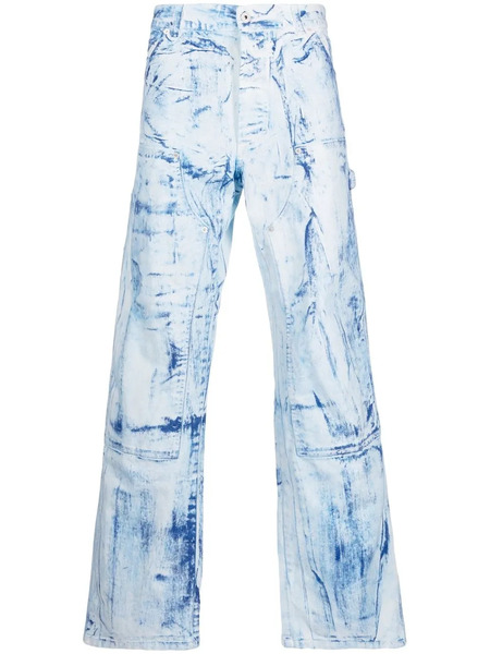  Heron Preston Distressed-effect Denim Jeans - Blue 