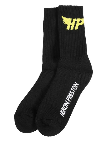  Heron Preston Fly Logo-intarsia Socks - Black 