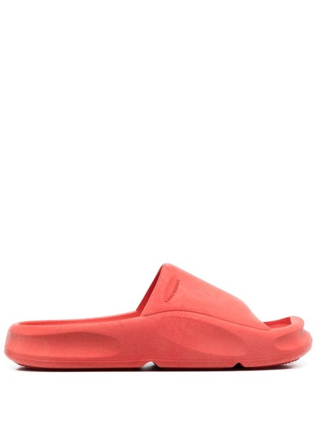  Heron Preston Logo-embossed Rubber Slides - Red 