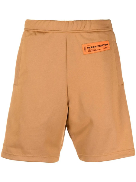  Heron Preston Logo-patch Deck Shorts - Black 