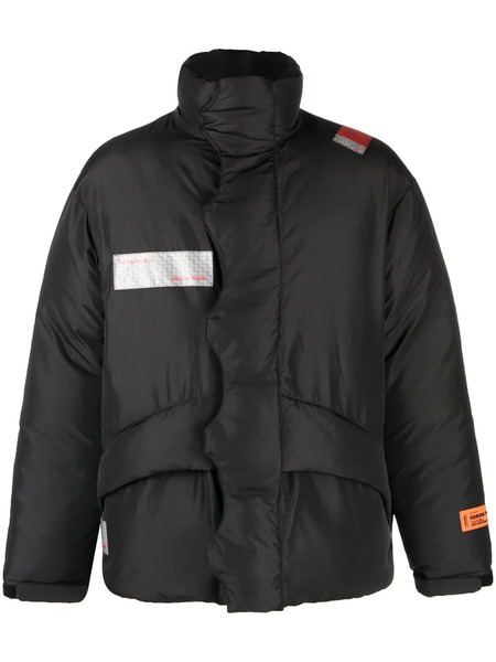  Heron Preston Logo-patch Padded Coat - Black 
