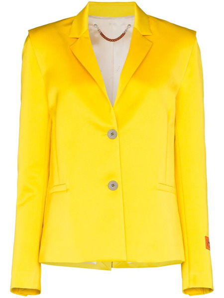  Heron Preston Mikado Single-breasted Blazer - Yellow 