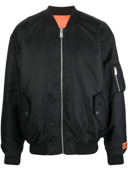  Heron Preston Padlock-patch Bomber Jacket - Black 