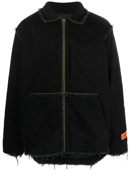  Heron Preston Rebuilt Zip-up Denim Jacket - Black 