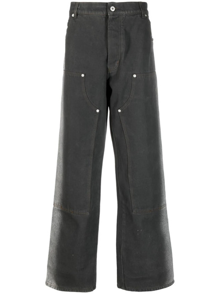  Heron Preston Wide-leg Denim Jeans - Grey 