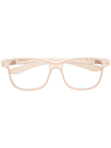  Herrlicht Square-frame Glasses - Neutrals 