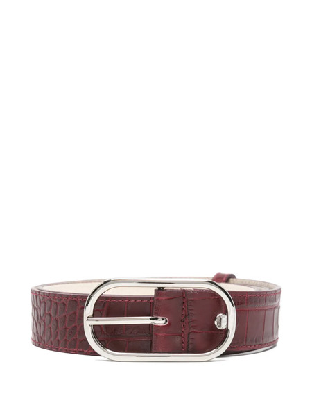  Herskind Bordeaux Oval-buckle Belt - Red 