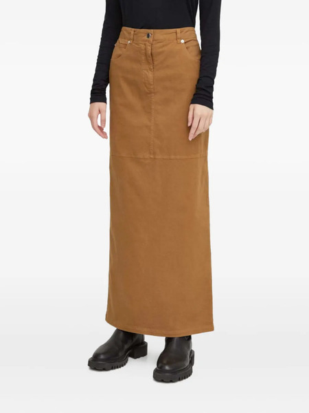  Herskind Button-fastening Maxi Skirt - Brown 