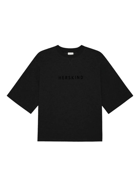  Herskind Linette Embroidered-logo T-shirt - Black 