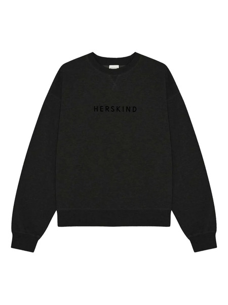  Herskind Lizette Embroidered-logo Sweatshirt - Black 