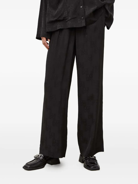  Herskind Monogram-pattern Trousers - Black 