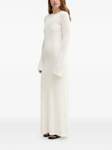  Herskind Open-back Bell-sleeve Maxi Dress - White 