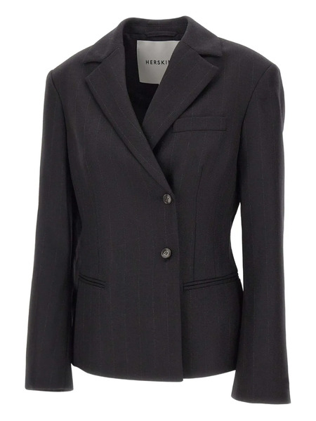  Herskind Pinstripe-pattern Blazer - Black 