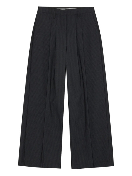  Herskind Pinstripe Pleated-front Trousers - Blue 