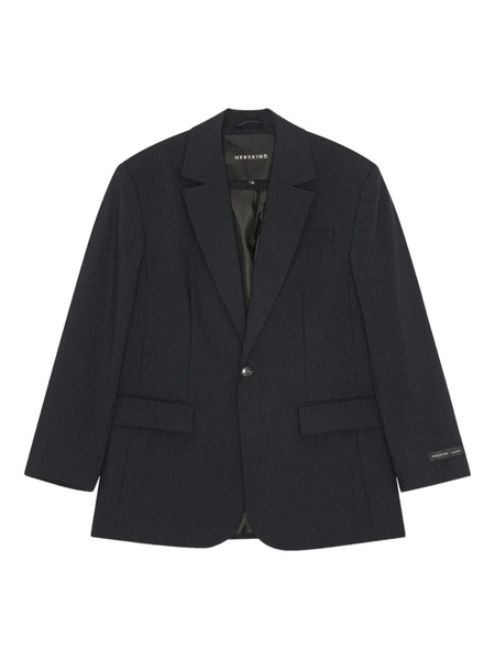  Herskind Pinstripe Single-breasted Blazer - Blue 