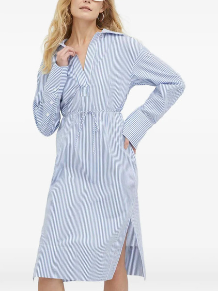  Herskind Striped Midi Dress - White 