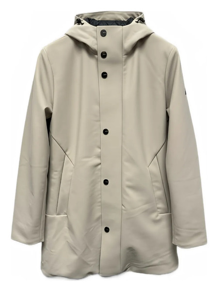  Hèskimo Button-fastening Hooded Coat - Neutrals 