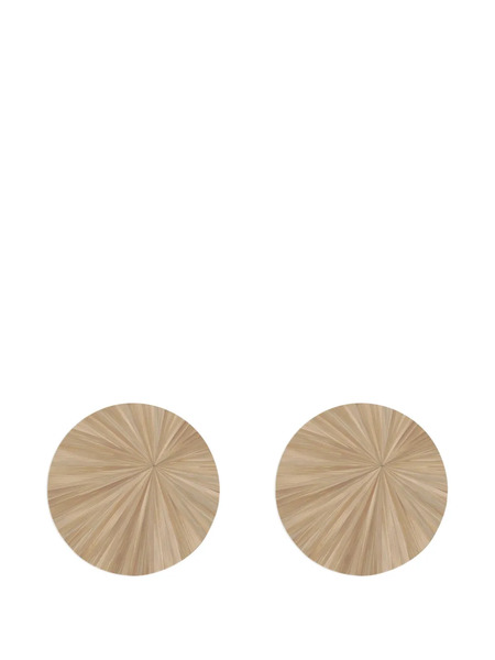  Hestialiving Soleil Round Tablemat (set Of Two) - Neutrals 