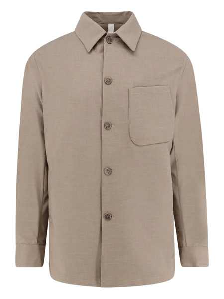  Hevo Bari Patch-pocket Buttoned Overshirt - Neutrals 