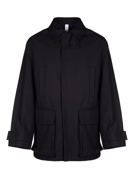  Hevo Castel Del Monte Flap Pocket Jacket - Black 